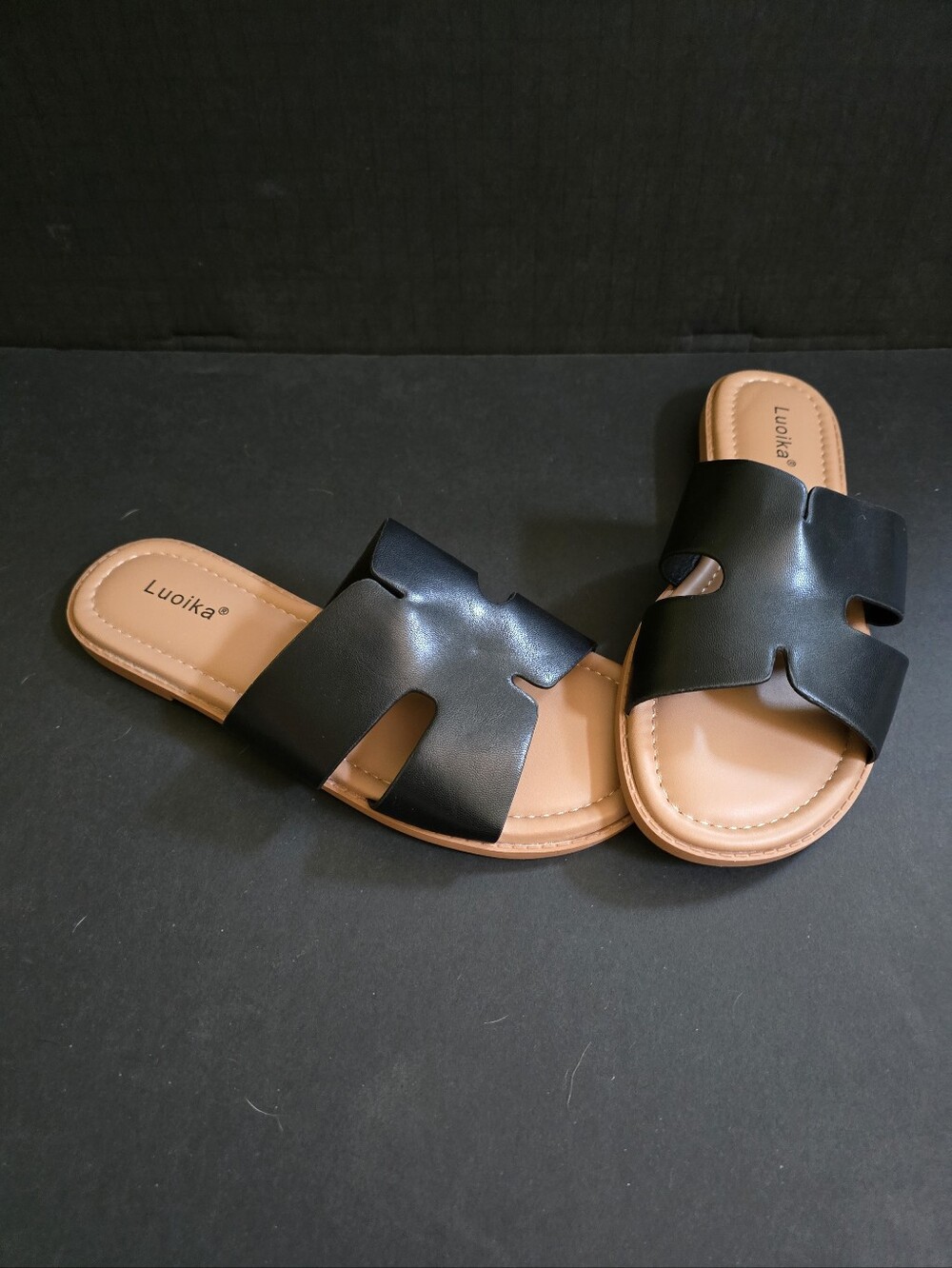 New Luoika Black Slides SZ 8XW